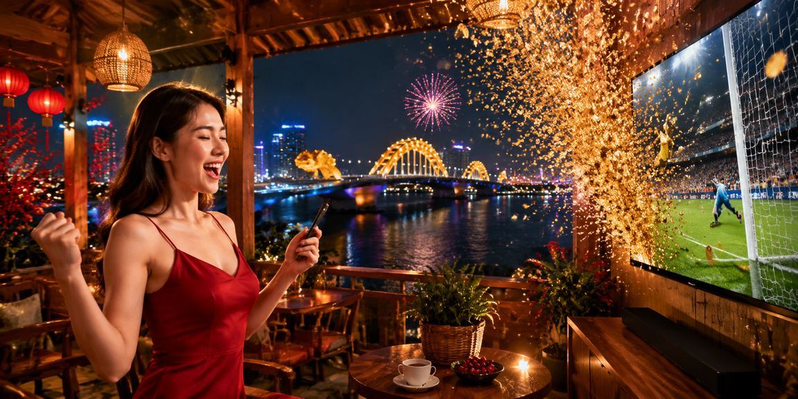 Người dùng tại Đà Nẵng theo dõi tỷ lệ kèo bóng đá trong quán cà phê