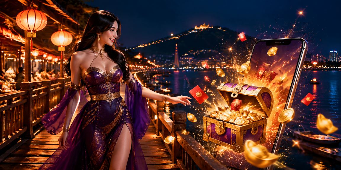 Không khí chợ đêm Vũng Tàu với bao lì xì đỏ và không gian giải trí sôi động